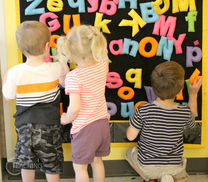 Teaching the alphabet to toddlers through play